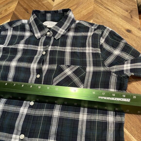 Trovata Birds of Paradise Anthropologie Top Plaid Button‎ Up Womens XS - Picture 5 of 6
